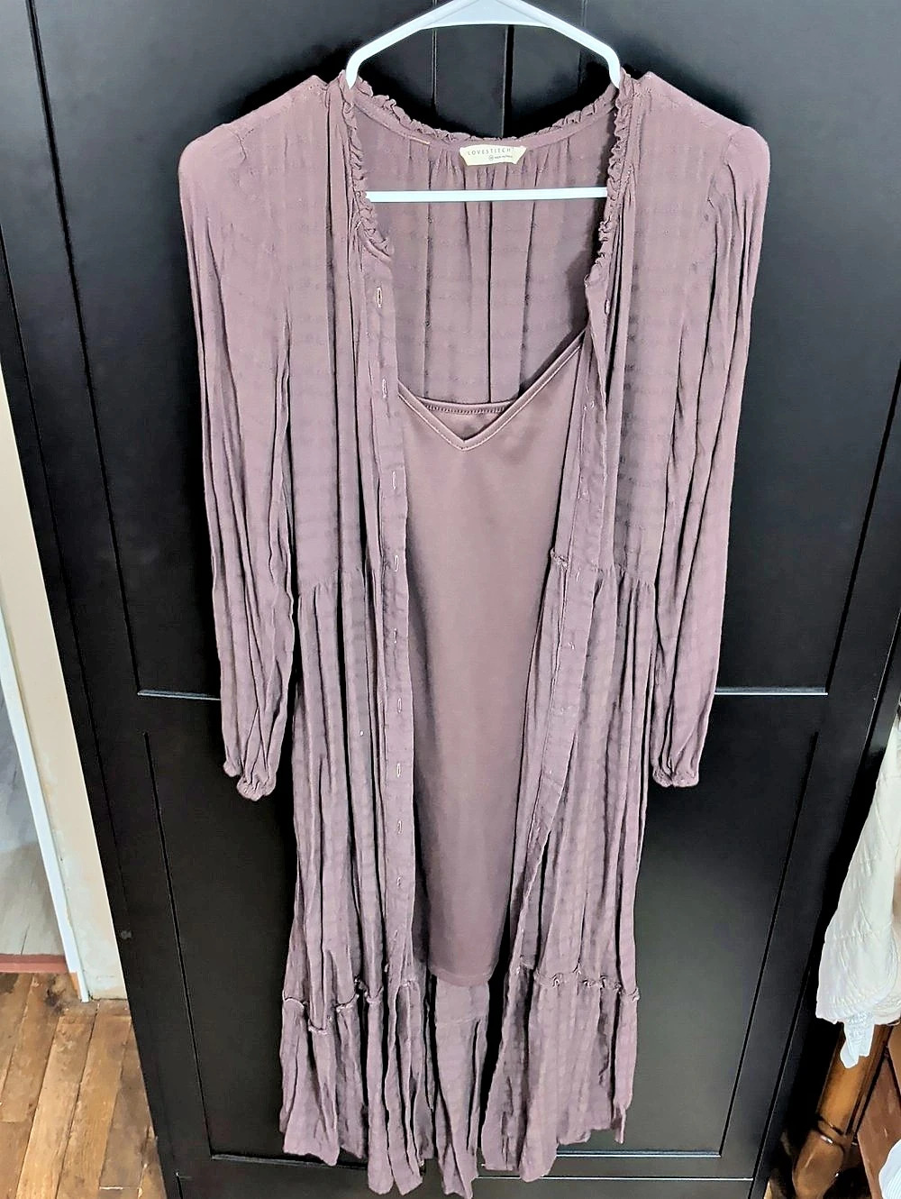 Lovestitch Maxi Dress in Purple Size Medium Like New